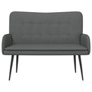 2-personers sofa Mørkegrå 115 x 61 x 87 cm Stof