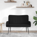 2-personers sofa Sort 115 x 61 x 87 cm Stof