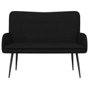 2-personers sofa Sort 115 x 61 x 87 cm Stof