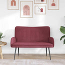 2-personers sofa Vinrød 115 x 61 x 87 cm Stof