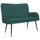 2-personers sofa Mørkegrøn 115 x 61 x 87 cm Stof