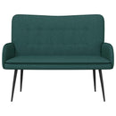 2-personers sofa Mørkegrøn 115 x 61 x 87 cm Stof
