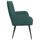 2-personers sofa Mørkegrøn 115 x 61 x 87 cm Stof