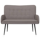 2-personers sofa Gråbrun 115 x 61 x 87 cm Stof