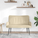 2-personers sofa Cremefarvet 115 x 61 x 87 cm Stof