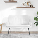 2-personers sofa Hvid 115 x 61 x 87 cm Stof