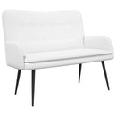 2-personers sofa Hvid 115 x 61 x 87 cm Stof