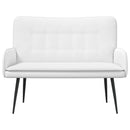2-personers sofa Hvid 115 x 61 x 87 cm Stof
