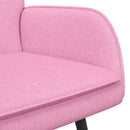 2-personers sofa Lyserød 115 x 61 x 87 cm Stof