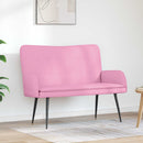 2-personers sofa Lyserød 115 x 61 x 87 cm Stof