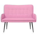 2-personers sofa Lyserød 115 x 61 x 87 cm Stof