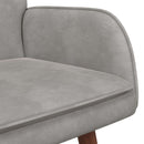 2-personers sofa Lysegrå 115 x 61 x 87 cm Fløjl