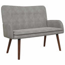 2-personers sofa Lysegrå 115 x 61 x 87 cm Fløjl