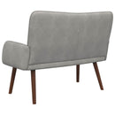 2-personers sofa Lysegrå 115 x 61 x 87 cm Fløjl