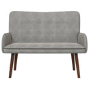 2-personers sofa Lysegrå 115 x 61 x 87 cm Fløjl
