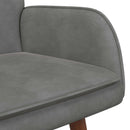 2-personers sofa Mørkegrå 115 x 61 x 87 cm Fløjl