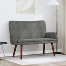 2-personers sofa Mørkegrå 115 x 61 x 87 cm Fløjl