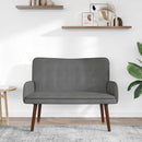2-personers sofa Mørkegrå 115 x 61 x 87 cm Fløjl