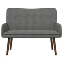 2-personers sofa Mørkegrå 115 x 61 x 87 cm Fløjl