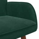 2-personers sofa Mørkegrøn 115 x 61 x 87 cm Fløjl