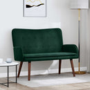 2-personers sofa Mørkegrøn 115 x 61 x 87 cm Fløjl
