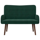 2-personers sofa Mørkegrøn 115 x 61 x 87 cm Fløjl