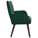2-personers sofa Mørkegrøn 115 x 61 x 87 cm Fløjl