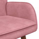 2-personers sofa Lyserød 115 x 61 x 87 cm Fløjl