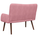 2-personers sofa Lyserød 115 x 61 x 87 cm Fløjl