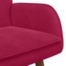 2-personers sofa Vinrød 115 x 61 x 87 cm Fløjl