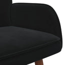 2-personers sofa Sort 115 x 61 x 87 cm Fløjl