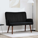 2-personers sofa Sort 115 x 61 x 87 cm Fløjl