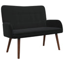 2-personers sofa Sort 115 x 61 x 87 cm Fløjl