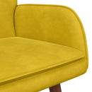 2-personers sofa Gul 115 x 61 x 87 cm Fløjl