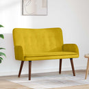 2-personers sofa Gul 115 x 61 x 87 cm Fløjl