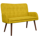 2-personers sofa Gul 115 x 61 x 87 cm Fløjl