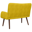 2-personers sofa Gul 115 x 61 x 87 cm Fløjl