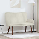 2-personers sofa Cremefarvet 115 x 61 x 87 cm Fløjl