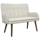 2-personers sofa Cremefarvet 115 x 61 x 87 cm Fløjl