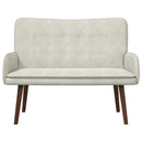 2-personers sofa Cremefarvet 115 x 61 x 87 cm Fløjl