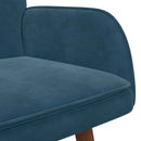 2-personers sofa Blå 115 x 61 x 87 cm Fløjl