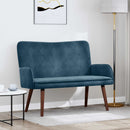 2-personers sofa Blå 115 x 61 x 87 cm Fløjl