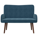 2-personers sofa Blå 115 x 61 x 87 cm Fløjl