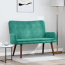2-personers sofa Turkis 115 x 61 x 87 cm Fløjl