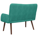 2-personers sofa Turkis 115 x 61 x 87 cm Fløjl