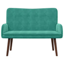 2-personers sofa Turkis 115 x 61 x 87 cm Fløjl