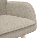 2-personers sofa Lysegrå 115 x 61 x 87 cm Bouclé