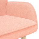 2-personers sofa Lyserød 115 x 61 x 87 cm Bouclé