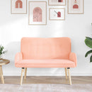 2-personers sofa Lyserød 115 x 61 x 87 cm Bouclé