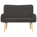2-personers sofa Mørkegrå 115 x 61 x 87 cm Bouclé